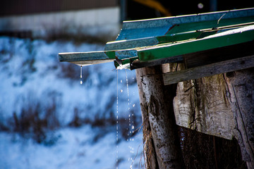 snow melts in the sun