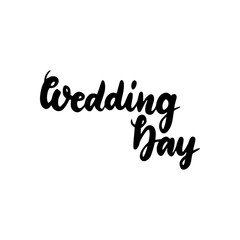 Day Wedding Handwritten Lettering