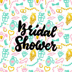 Bridal Shower Handwritten Postcard
