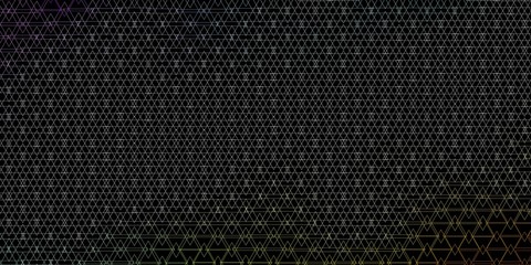 Dark Multicolor vector background with polygonal style. Beautiful illustration with triangles in nature style. Pattern for websites.