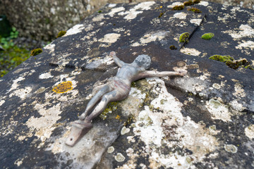 Friedhof bei Amboise im Val-de-Loire Frankreich Winter