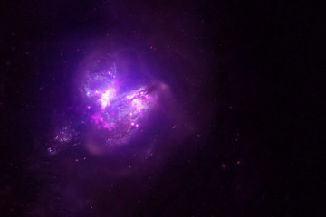 Beautiful, cosmic nebula. purple color. Background texture. Elements of this image were furnished by NASA.