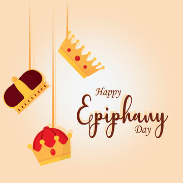 Happy epiphany day poster
