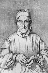 Fototapeta premium The Grandmother by Renard in a vintage book Musse Du Luxemburg,