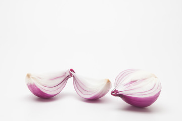 Beautiful Red Onion on a white 