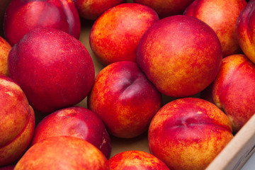 Farm Fresh Organic Heavenly Peaches in a box