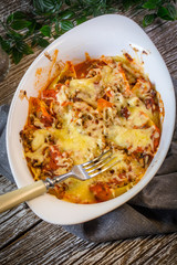 Macaroni casserole.