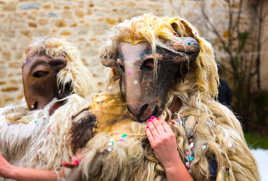 Carnival of Zalduondo, Zalduondo village, Alava, Basque Country, Spain, Europe