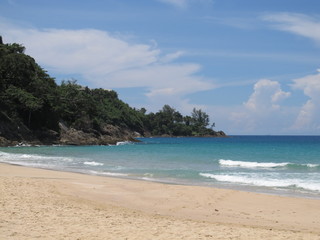 Beautiful tropical white sand beach, Thailand. Paradise, vacation
