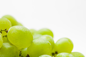  Close up of green grapes