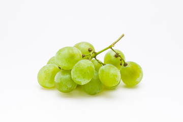 isolated fresh green grapes