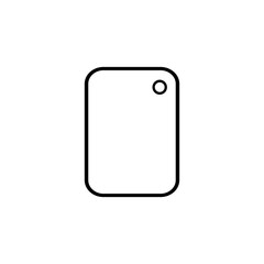 cutting board icon trendy flat design
