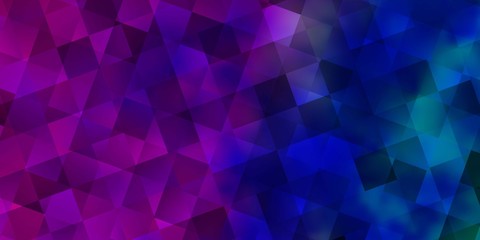 Light Pink, Blue vector texture with poly style with cubes.