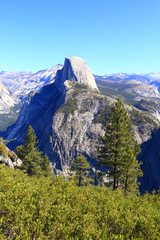 Half Dome in Yosemite Valley, California, USA