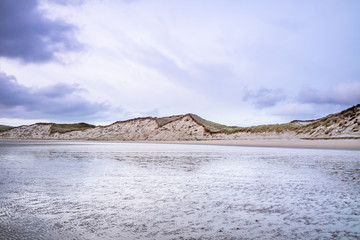 Ballinareava strand at the Sheskinmore Nature Reserve between Ardara and Portnoo in Donegal - Ireland