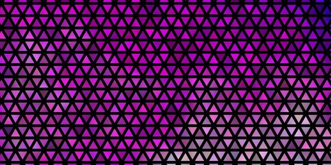 Light Purple vector background with triangles.