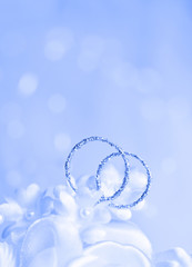 Abstract Wedding Light Background with rings