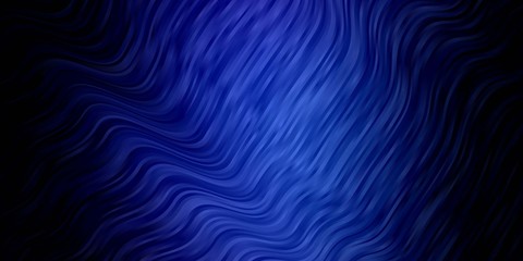 Dark Pink, Blue vector layout with curves. Colorful geometric sample with gradient curves.  Template for cellphones.