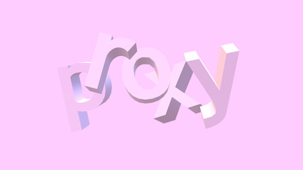 Application or appliance. Computer networking, a proxy server, masking the true origin of the request to the resource server. Text block and soft pink background. 3D Illustration with  perspectives.