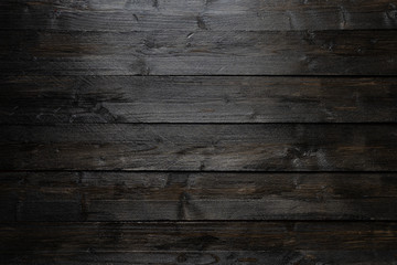 Black wooden background