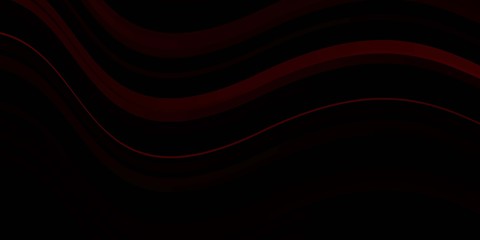 Dark Red vector texture with circular arc. Colorful abstract illustration with gradient curves. Best design for your ad, poster, banner.