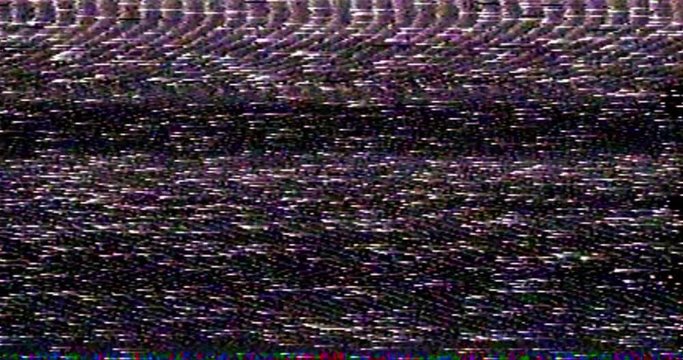 Bad tracking VHS noise effect. Noise on Television disturbing tracking. VHS videotape damaged blank cassette. Black and white and bright effects. Shiny clouds tracking VHS rumors
