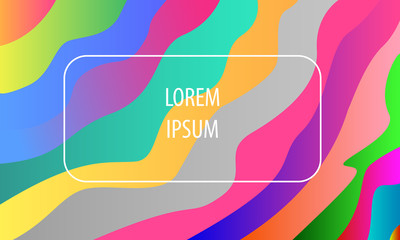 Fluid colorful shapes composition. Trendy liquid gradients. Eps10 vector.