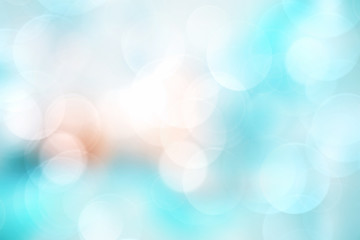 Abstract blur contemporary blue background with bokeh concept