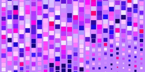 Light Purple, Pink vector backdrop with rectangles. Abstract gradient illustration with rectangles. Best design for your ad, poster, banner.