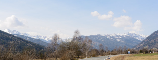 Fototapeta na wymiar Panoramablick im Salzburger Land - Austria