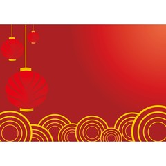 chinese new year, red background