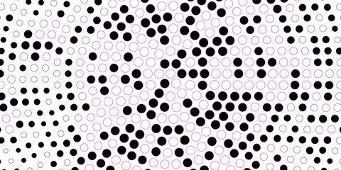 Dark Purple vector backdrop with dots. Illustration with set of shining colorful abstract spheres. Design for your commercials.