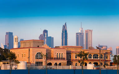 old and new city of Dubai, United Arab Emirates