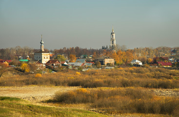 Obraz premium Ilinskiy (Elijah) meadow in Suzdal. Vladimir oblast. Russia