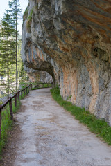 Fototapeta na wymiar rocky pathway in upper austria