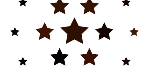 Light Yellow vector template with neon stars. Modern geometric abstract illustration with stars. Best design for your ad, poster, banner.