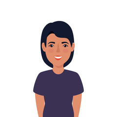 beautiful woman avatar character icon