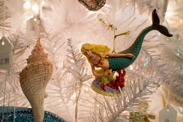 Unique beach themed Christmas tree