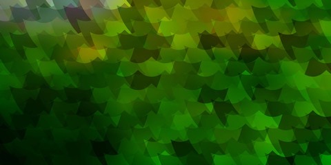 Light Green, Yellow vector pattern in square style.