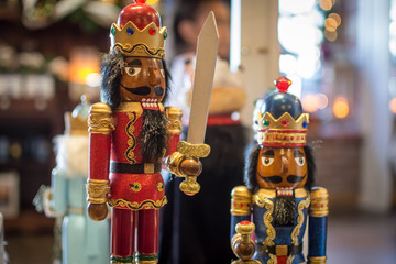 Dark skinned nutcracker statues