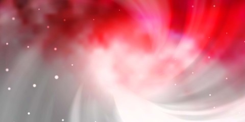 Light Pink, Red vector template with neon stars. Blur decorative design in simple style with stars. Pattern for websites, landing pages.