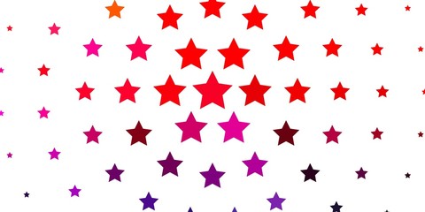 Light Pink, Yellow vector pattern with abstract stars. Colorful illustration in abstract style with gradient stars. Pattern for new year ad, booklets.