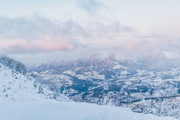 Winter Mountain View