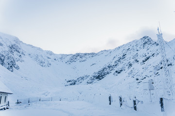 Fresh Snow on Mountain
