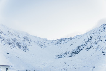 Snowy Cabin Mountain View