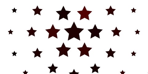 Light Red vector texture with beautiful stars. Blur decorative design in simple style with stars. Best design for your ad, poster, banner.