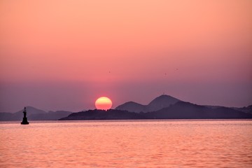 Sunset on the water - Croatia