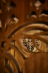 Japanese temple door detail