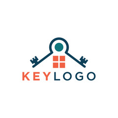 Key Logo Template Design Vector Illustration