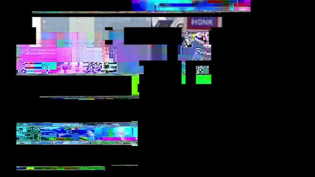 Glitch noise static television VFX. Visual video effects stripes background, tv screen noise glitch effect. Video background, transition effect for video editing real